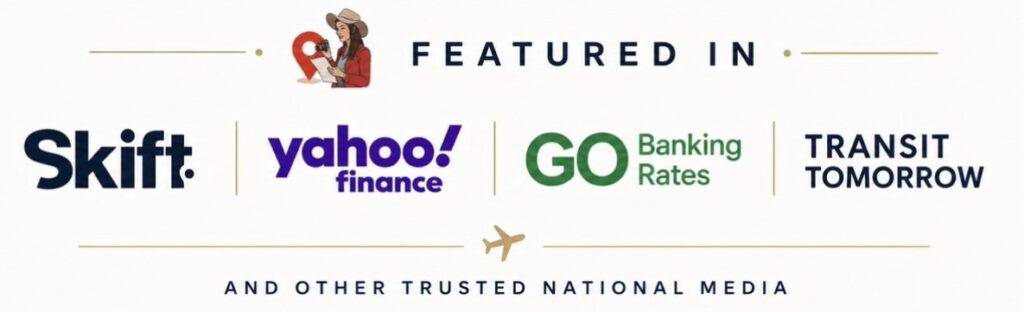Featured in Skift, Yahoo Finance, GOBankingRates and Transit Tomorrow